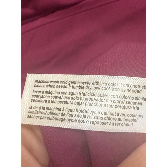 Eloquii Color Blocked Tie Neck Asymmetrical Blouse Plus 28 NEW Orchid Lilac - Picture 10 of 10